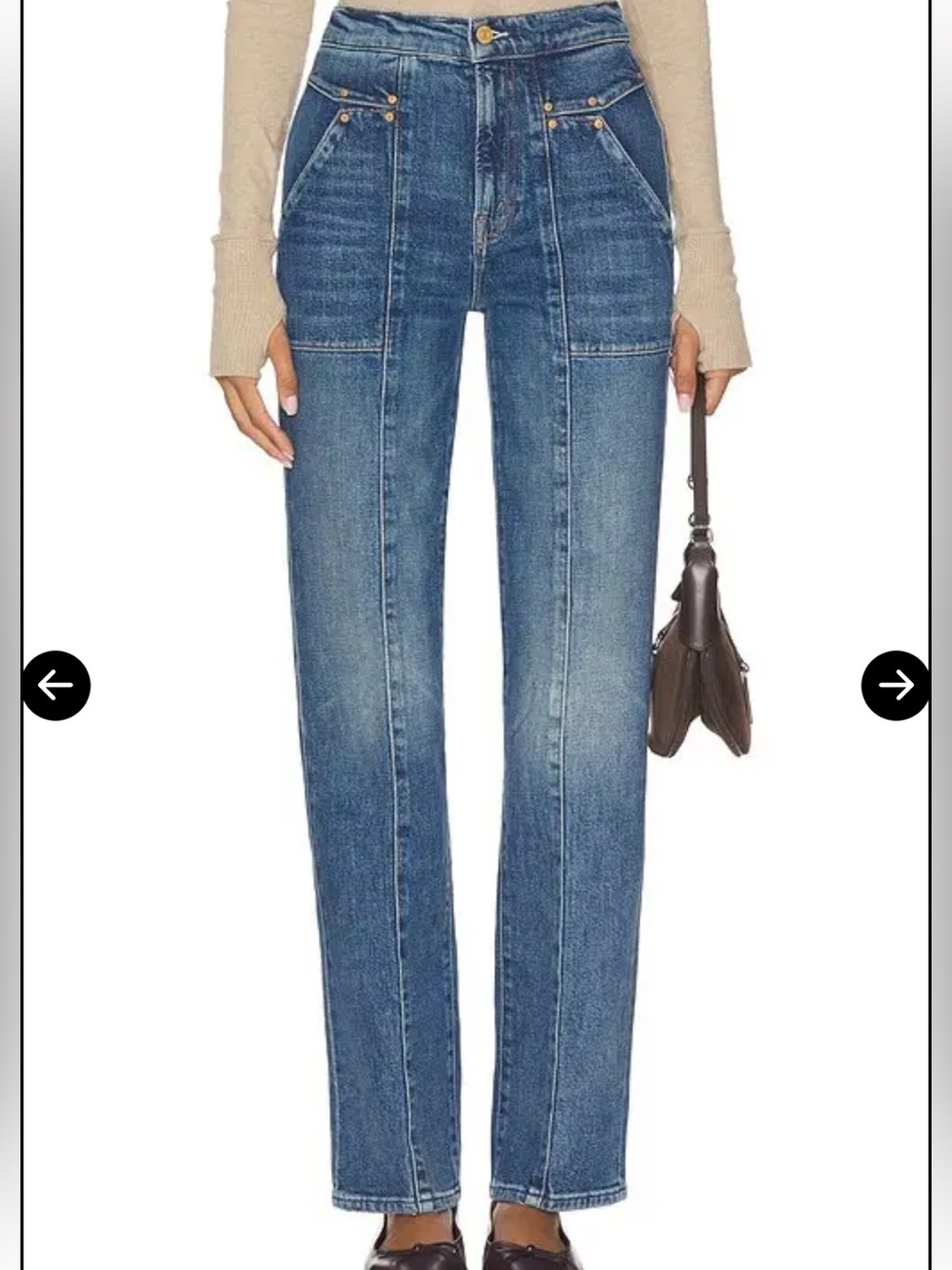MOTHER the riveting rambler zip sneak jeans bending the rules wash sz 27